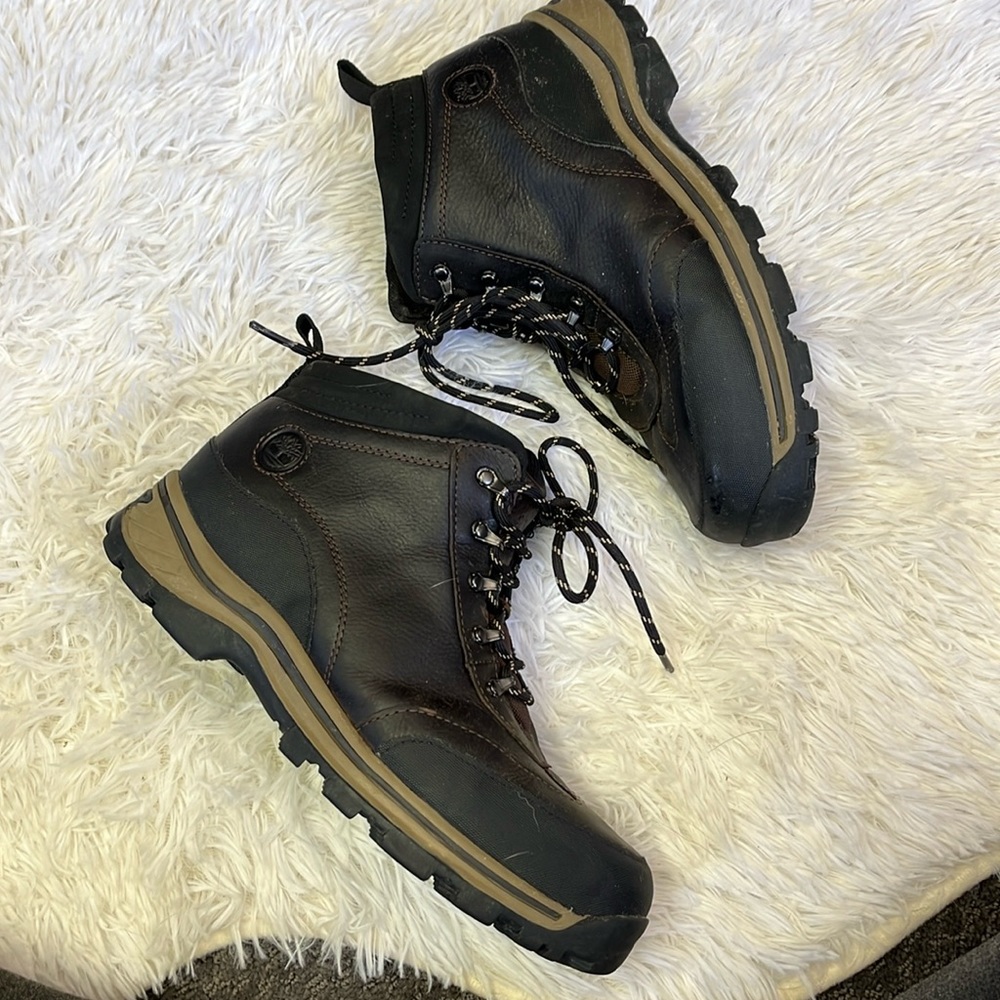 Timberland hiking boots brown black 6.5